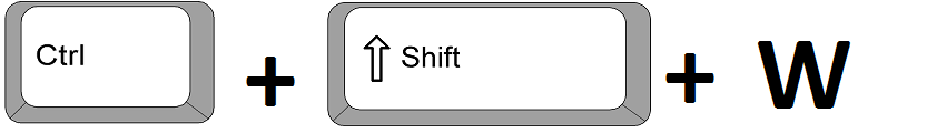 ctrl-shift-w